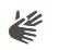 Symbol für Gebärdensprache: Zwei gestikulierende Hände